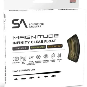 Scientific Anglers Magnitude Infinity Floating Clear Head WF Fliegenschnur Buckskin- # 3